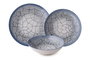 Hermia Set de Cena de Porcelana de 24 Piezas GBSATN24KY4R13261 Apto para Lavavajillas y Microondas Elegante y Duradero